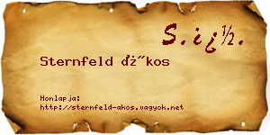 Sternfeld Ákos névjegykártya